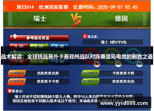 战术解读：全球挑战赛外卡赛郑州战队对阵秦皇岛电竞的制胜之道